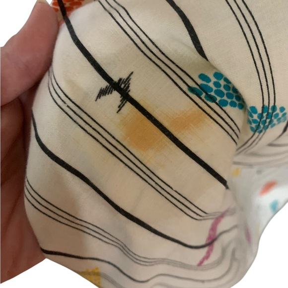 Vintage 80’s Barboglio Cristina and Jan abstract striped multicolor dress sz 8 - Picture 5 of 10